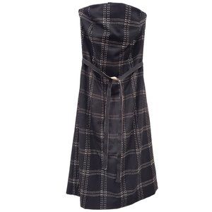 Milly of New York Women's Black Wool Cashmere Dress Size 4‎ Reversable Belt